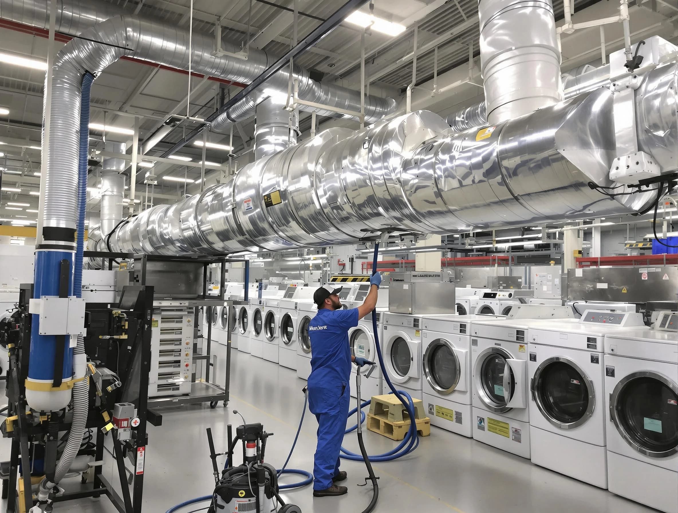 Paradise Hills Dryer Vent Cleaning team performing heavy-duty industrial dryer vent cleaning in Paradise Hills