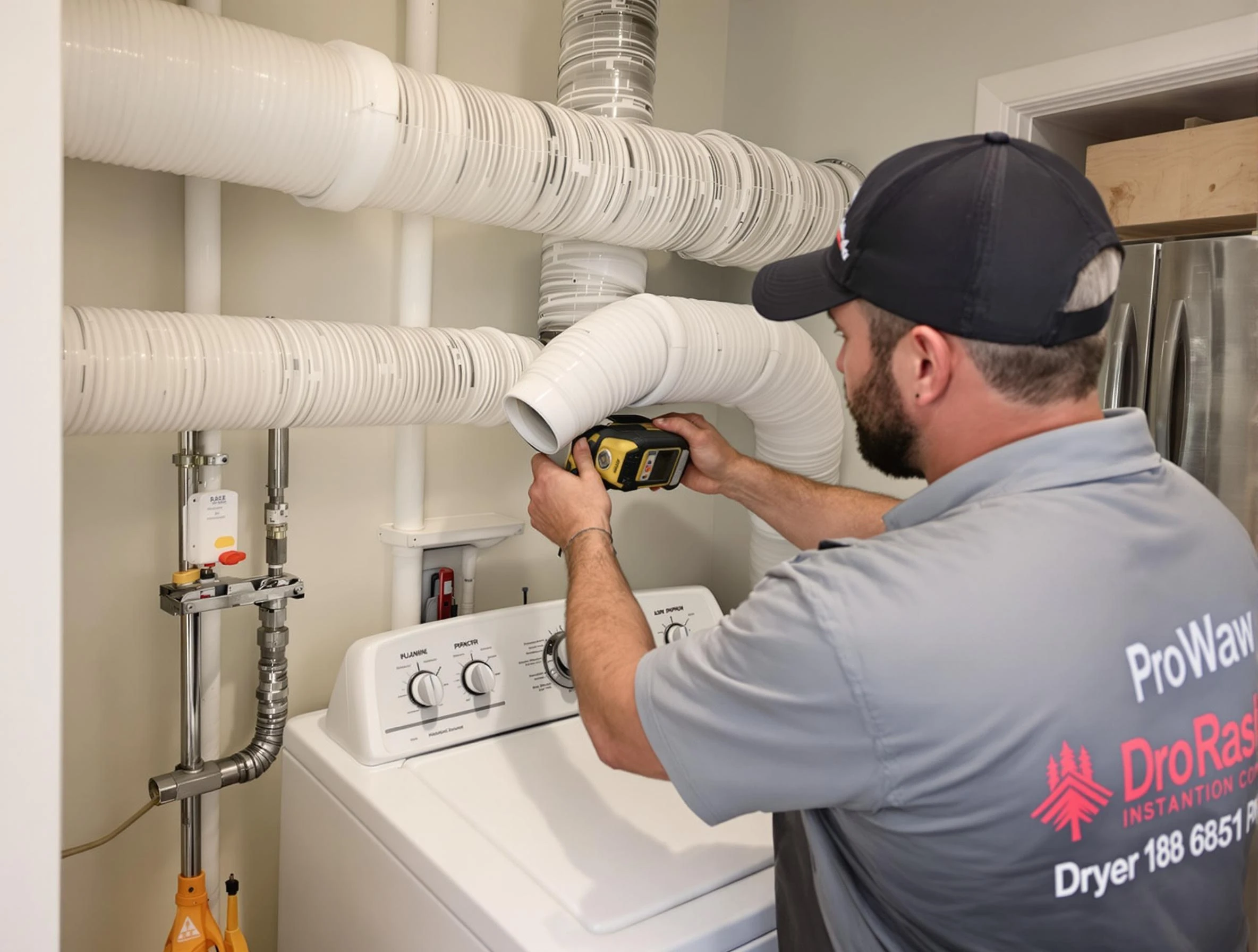 Professional dryer vent hose installation by Paradise Hills Dryer Vent Cleaning in Paradise Hills